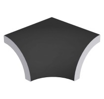 Уголок Pool Tile Radial Internal Corner Black Anti-Slip