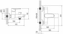 Смеситель для ванны Iddis Cloud CLOSB02i02WA