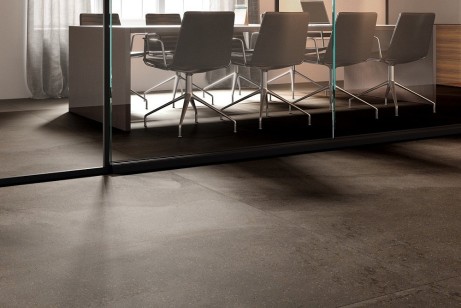 Спеченный камень Delfone Plain Cement Medium-Grey Matt 120x270