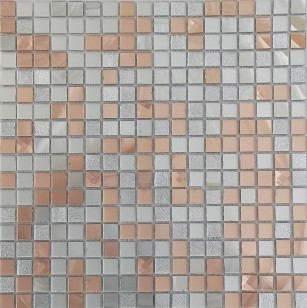 Мозаика Pixmosaic Glass Серая 1.5x1.5 30x30 А1504