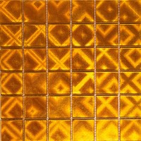 Мозаика Pixmosaic Glass Золото 4.8x4.8 30x30 ST062