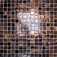 Мозаика Pixmosaic Glass Шоколадное Золото 2x2 32.7x32.7 HK-18