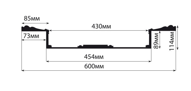 Кессон Decomaster KS61-55A (600x600x114 мм)
