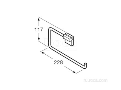 Полотенцедержатель Roca Rubik 6.2x22.8x11.7 816847001