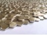Мозаика Caramelle Mosaic Alchimia Aluminium 3D Hexagon Gold металлическая 29.7x30.6