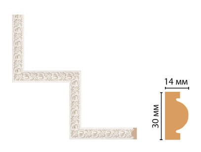 Декоративный угловой элемент Decomaster 157-1-19D (300x300 мм)
