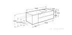 Тумба под раковину Roca Beyond 50.5x140x52.5 851415402