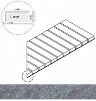 Решетка Italon Genesis Х2 Silver Griglia Stream 20 Dx 25x60 правая 620090000615