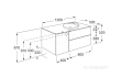 Тумба под раковину Roca Beyond 50.5x120x52.5 851392806
