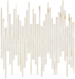 Gemme Bianco Tratti Mosaico Brillante