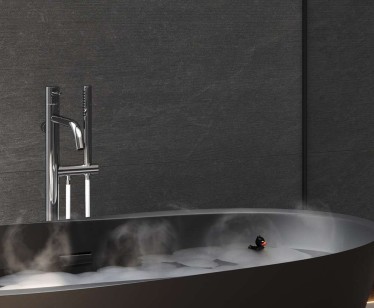 Керамогранит Laparet Badrock Shadow Чёрный Матовый Патинированный 60x120
