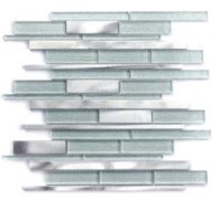 Мозаика Moreroom Stone Mashup Aluminum Glass Silver 29.8x31 AG163
