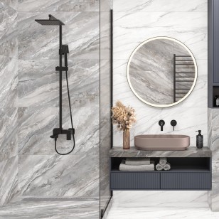 Керамогранит Global Tile Mumbai Серый 60x120 GT1206019501MDGR