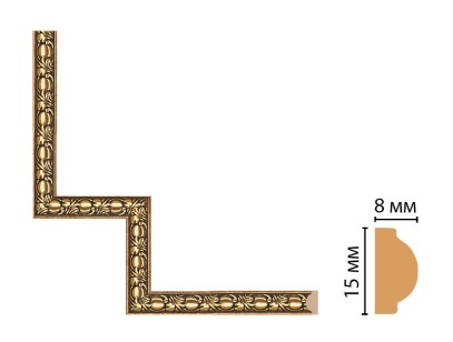 Декоративный угловой элемент Decomaster 130C-1-57 (200x200 мм)