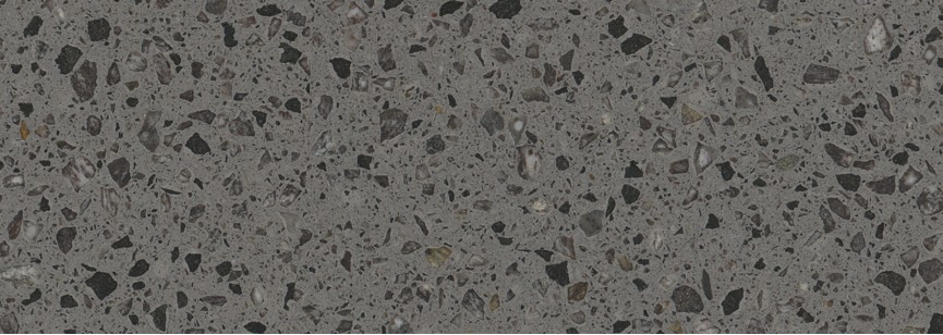 Кварцевый Агломерат Technistone Standard Taurus Terazzo Grey Pol 155x318.5