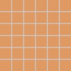 Мозаика Rako Color Two светло-оранжевая матовая 5x5 30x30 GDM05150