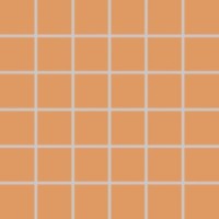 Мозаика Rako Color Two светло-оранжевая матовая 5x5 30x30 GDM05150