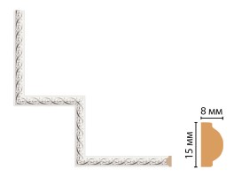Декоративный угловой элемент Decomaster 130-1-7D (200x200 мм)