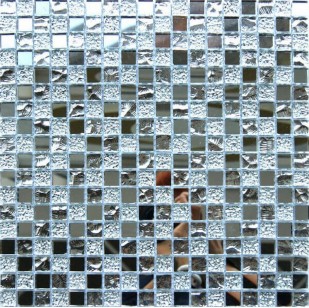 Мозаика Pixmosaic Glass Серебряная 1.5х1.5 30x30 А1505