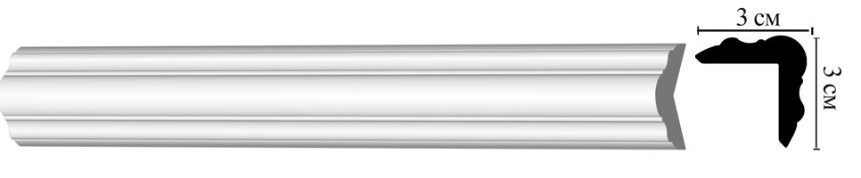 Угловой плинтус Decomaster D003 ДМ (30x30x2000 мм)