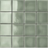 Керамогранит Mutina Din Light Green Glossy Rete 30.2x30.2 KGDG56