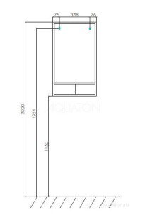 Зеркало Aquaton Йорк 11.5x50x85 1A170002YOAY0