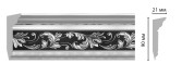 Плинтус потолочный с рисунком Decomaster D226-63 ШК (90x20x2400 мм)