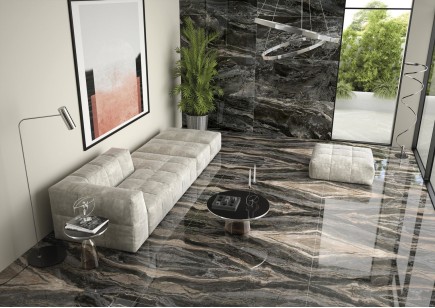 Керамогранит Gresant Inari Dark Infinia Hight Glossy 60x120