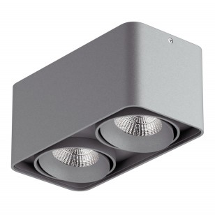 Светильник Lightstar Monocco точечный накладной декоративный со встроенными светодиодами серый 052329
