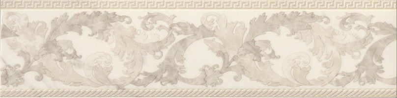 Бордюр Versace Marble Fascia Barocca Bianco Lev 14.4x58.5 240231