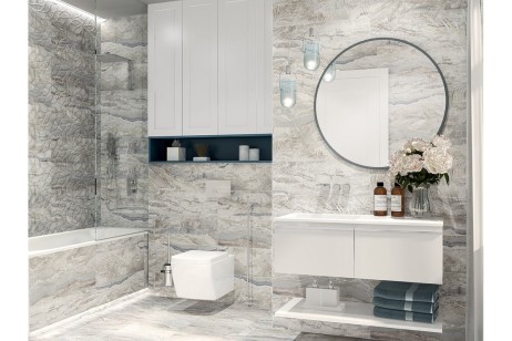 Керамогранит Ceradim Ocean Awesome Grey Серый Полированный 60x60