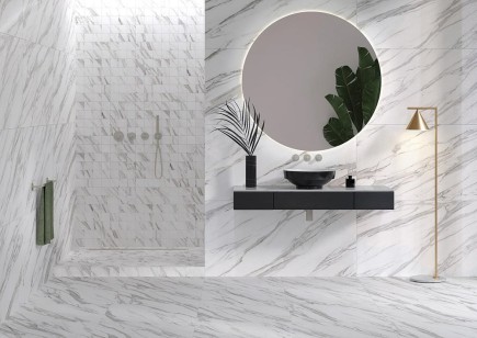 Керамогранит Embito Granito Atlanta White Silver Glossy Carving Ss 60x120