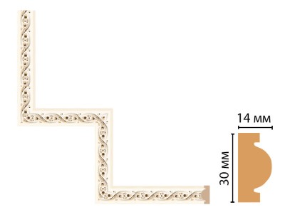 Декоративный угловой элемент Decomaster 157-1-6 (300x300 мм)