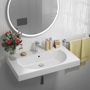 Плитка Kerama Marazzi Бьянка белый глянцевый вуд 20x60 настенная 60175