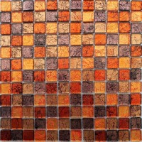 Мозаика Pixmosaic Камень и стекло Комбинированная 2.3x2.3 30x30 Sh105