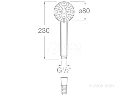 Душевая насадка Roca Stella 5B1103C07