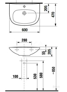 Раковина Jika Zeta 8.1039.2.000.104.9