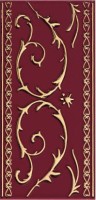 Бордюр Petracers Grand Elegance Narcisco B Oro su Bordeaux 10x20 B NARCIS B 01