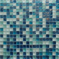 Мозаика Pixmosaic Glass Синяя 1.5x1.5 30x30 DGS037