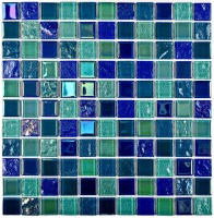 Стеклянная мозаика Bonaparte Bondi Breeze-25 2.5x2.5 30x30