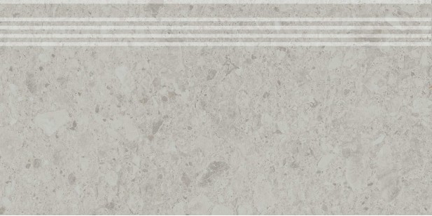 Ступень Kerama Marazzi Чеппо ди Гре серый светлый матовый обрезной 30x60 DD605820R/GR