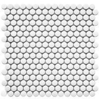 Мозаика Starmosaic Shapes Penny Round White Matt 31.5x30.9