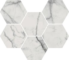Декор Charme Evo Statuario Mosaico Hexagon