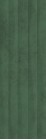 Плитка Mei Green Show зеленый рельеф сатинированный ректификат 39.8x119.8 настенная 16480