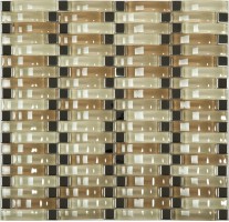Мозаика NSmosaic Exclusive Series стекло металл 1x1.5x6 31x31.3 S-813