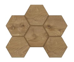 Мозаика Estima Selection Walnut Hexagon неполированная 25x28.5 SI04