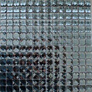 Мозаика Pixmosaic Glass Моно Серебро 2x2 30.4x30.4 F2X11