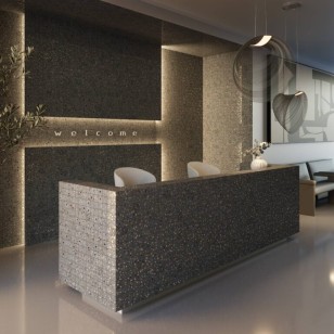 Мозаика Ezarri Terrazzo Ice 25 31.2x49.5