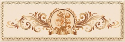 Декор Absolut Keramika Monocolor Decor Medallion Flower 02 10x30 AK1048
