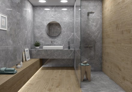 Керамогранит Pamesa Ceramica Cromat Ascolano Gris 45x90
